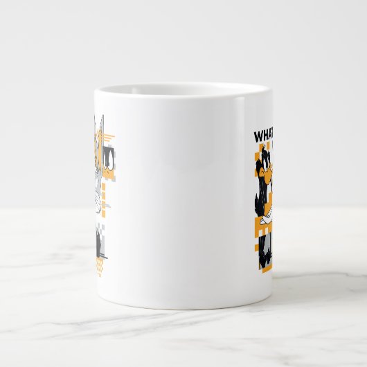 DAFFY DUCK™ & BUGS BUNNY™ Glitch Jumbo-Tasse (Vorderseite)