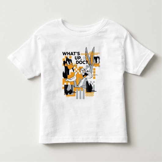 DAFFY DUCK™ & BUGS BUNNY™ Glitch Kleinkind T-shirt (Vorderseite)