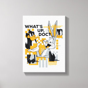 DAFFY DUCK™ & BUGS BUNNY™ Glitch Leinwanddruck