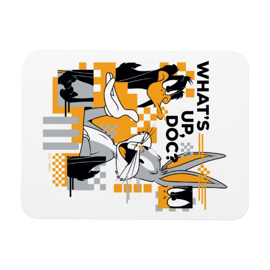DAFFY DUCK™ & BUGS BUNNY™ Glitch Magnet (Horizontal)