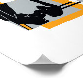 DAFFY DUCK™ & BUGS BUNNY™ Glitch Poster (Ecke)