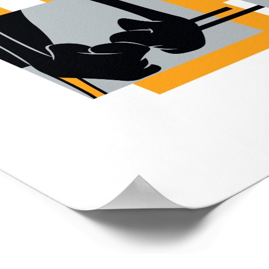 DAFFY DUCK™ & BUGS BUNNY™ Glitch Poster (Ecke)