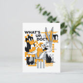 DAFFY DUCK™ & BUGS BUNNY™ Glitch Postkarte (Stehend Vorderseite)