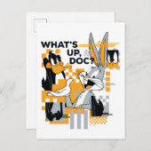 DAFFY DUCK™ & BUGS BUNNY™ Glitch Postkarte (Vorne/Hinten)