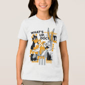 DAFFY DUCK™ & BUGS BUNNY™ Glitch Tri-Blend Shirt (Vorderseite)