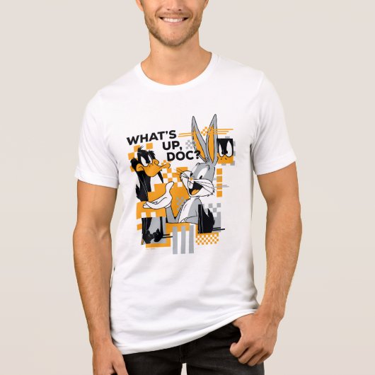 DAFFY DUCK™ & BUGS BUNNY™ Glitch Tri-Blend Shirt (Vorderseite)