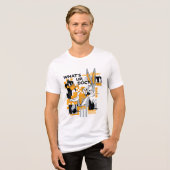 DAFFY DUCK™ & BUGS BUNNY™ Glitch Tri-Blend Shirt (Vorderseite voll)
