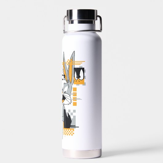 DAFFY DUCK™ & BUGS BUNNY™ Glitch Trinkflasche (Rückseite)