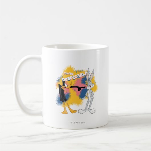 DAFFY DUCK™ & BUGS BUNNY™ "You are Despicable" Kaffeetasse (Links)