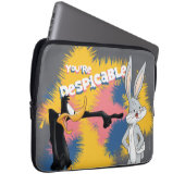 DAFFY DUCK™ & BUGS BUNNY™ "You are Despicable" Laptopschutzhülle (Vorne Rechts)