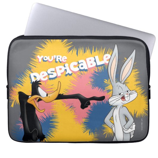DAFFY DUCK™ & BUGS BUNNY™ "You are Despicable" Laptopschutzhülle (Vorderseite)