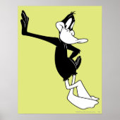 DAFFY DUCK™, das gegen eine Wand gelenkt wird Poster (Vorne)