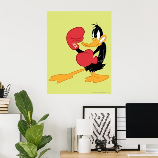 DAFFY DUCK™ der Boxer Poster (Heimbüro)