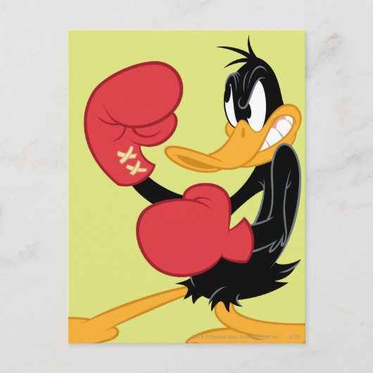 DAFFY DUCK™ der Boxer Postkarte (Vorderseite)