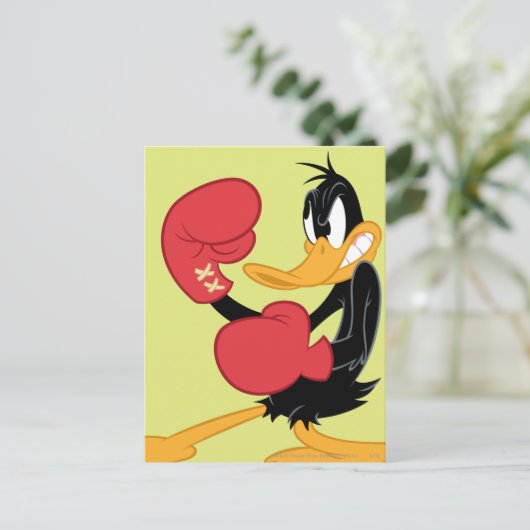 DAFFY DUCK™ der Boxer Postkarte (Stehend Vorderseite)