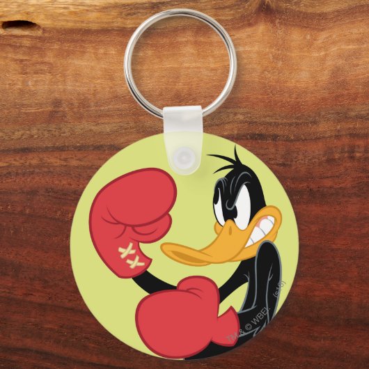 DAFFY DUCK™ der Boxer Schlüsselanhänger (Vorderseite)