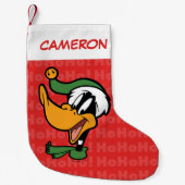 DAFFY DUCK™ "Happy Holi-Daze" Kleiner Weihnachtsstrumpf (Vorderseite)