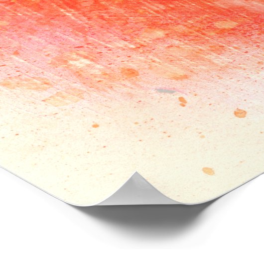 DAFFY DUCK™ in Orange Poster (Ecke)