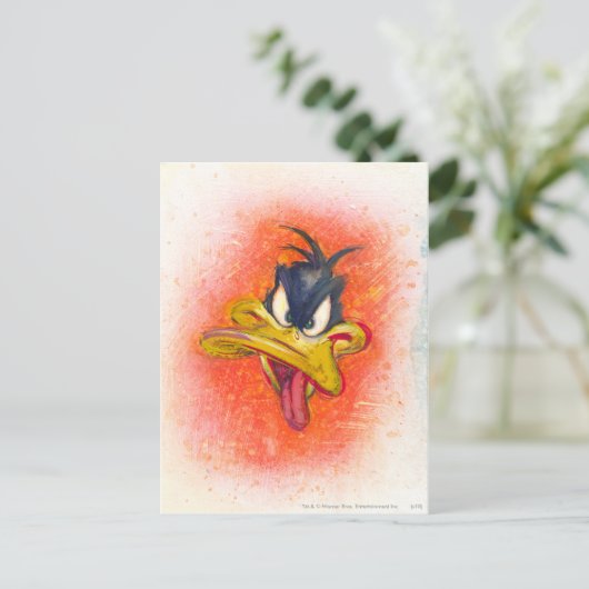 DAFFY DUCK™ in Orange Postkarte (Stehend Vorderseite)