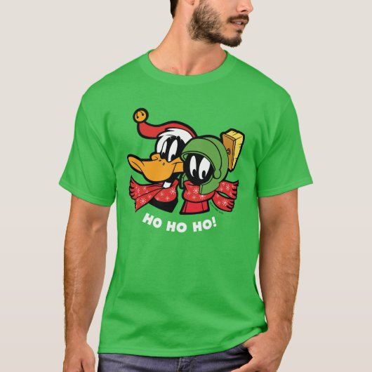 DAFFY DUCK™ & MARVIN MARTIAN™ "Ho Ho Ho!" T-Shirt (Vorderseite)