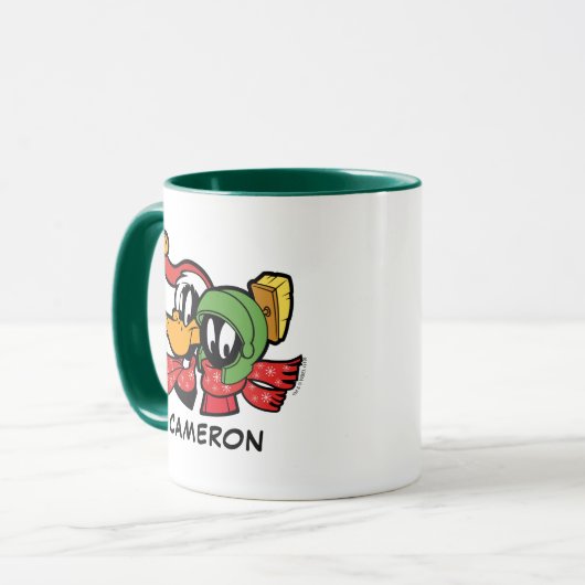 DAFFY DUCK™ & MARVIN MARTIAN™ "Ho Ho Ho!" Tasse (Vorderseite Links)