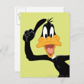 DAFFY DUCK™ mit einer großartigen Idee Postkarte (Vorne/Hinten)