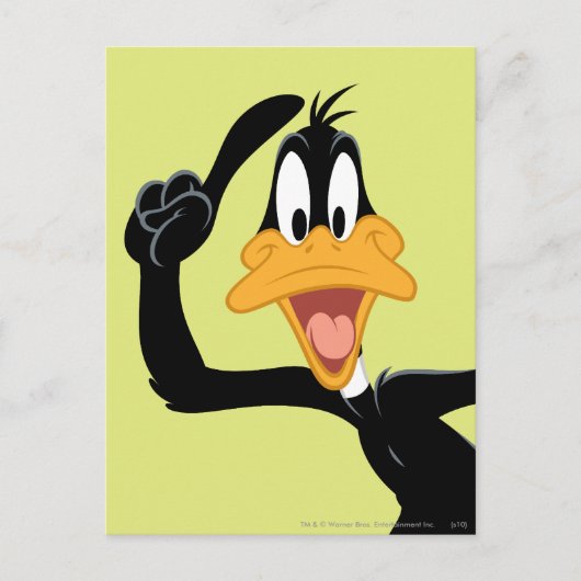 DAFFY DUCK™ mit einer großartigen Idee Postkarte (Vorderseite)