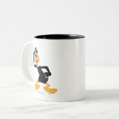 DAFFY DUCK™ mit einer großartigen Idee Zweifarbige Tasse (Vorderseite Links)