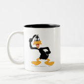 DAFFY DUCK™ mit einer großartigen Idee Zweifarbige Tasse (Links)
