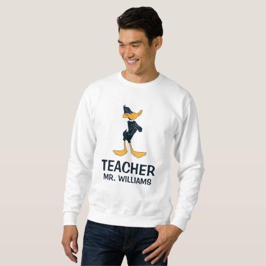 DAFFY DUCK™ mit überfülltem Waffenlehrer Sweatshirt (Vorne ganz)