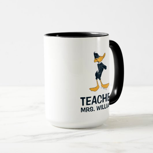 DAFFY DUCK™ mit überfülltem Waffenlehrer Tasse (VorderseiteRechts)