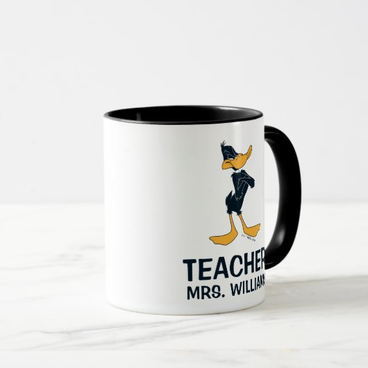 DAFFY DUCK™ mit überfülltem Waffenlehrer Tasse (VorderseiteRechts)