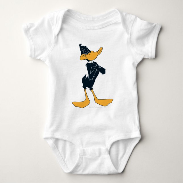 DAFFY DUCK™ mit überlaufenen Waffen Baby Strampler (Vorderseite)