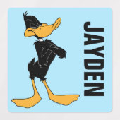 DAFFY DUCK™ mit überlaufener Farbe für Waffen Etiketten (Design 2)