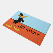 DAFFY DUCK™ mit überlaufener Farbe für Waffen Fußmatte (Schrägansicht)