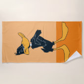 DAFFY DUCK™ mit überlaufener Farbe für Waffen Strandtuch (Vorderseite)