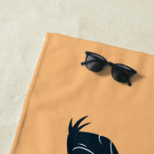 DAFFY DUCK™ mit überlaufener Farbe für Waffen Strandtuch (Beispiel)