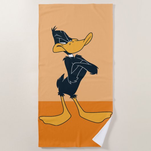 DAFFY DUCK™ mit überlaufener Farbe für Waffen Strandtuch (Vorderseite)