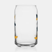 DAFFY DUCK™ mit überquerten Waffen Dosenglas (Rechts)