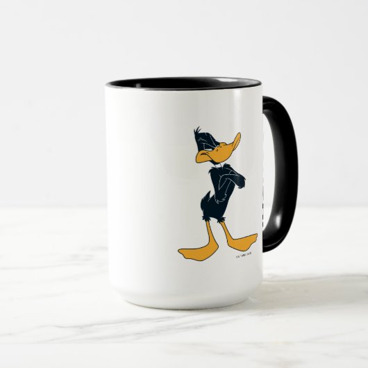 DAFFY DUCK™ mit überquerten Waffen | Name hinzufüg Tasse (VorderseiteRechts)