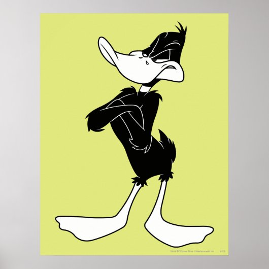 DAFFY DUCK™ mit überquerten Waffen Poster (Vorne)