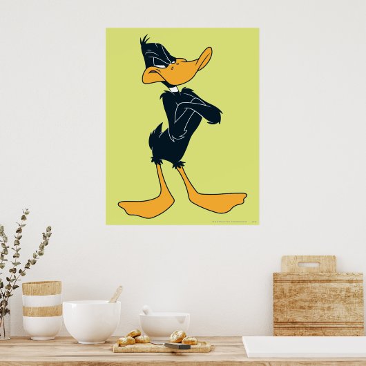 DAFFY DUCK™ mit überquerten Waffen Poster (Küche)