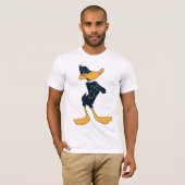 DAFFY DUCK™ mit überquerten Waffen Tri-Blend Shirt (Vorne ganz)