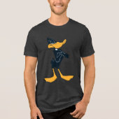 DAFFY DUCK™ mit überquerten Waffen Tri-Blend Shirt (Vorderseite)