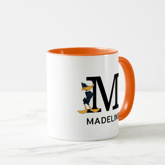 DAFFY DUCK™ Name und Monogramm hinzufügen Tasse (VorderseiteRechts)