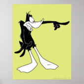 DAFFY DUCK™ Shocked and Point Poster (Vorne)