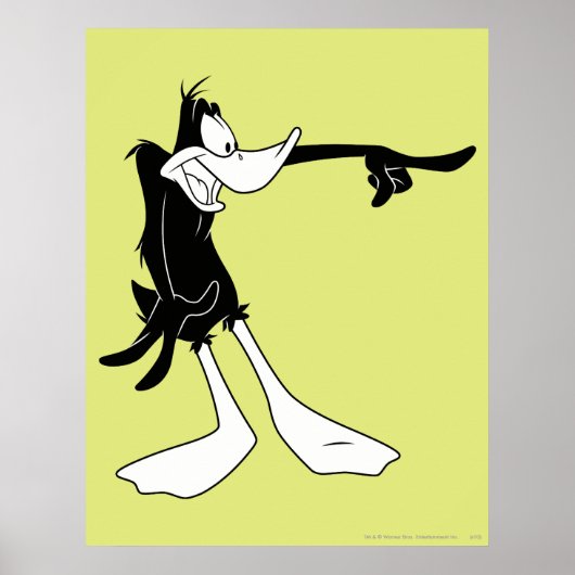 DAFFY DUCK™ Shocked and Point Poster (Vorne)