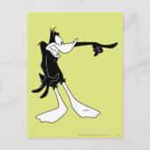 DAFFY DUCK™ Shocked and Point Postkarte (Vorderseite)