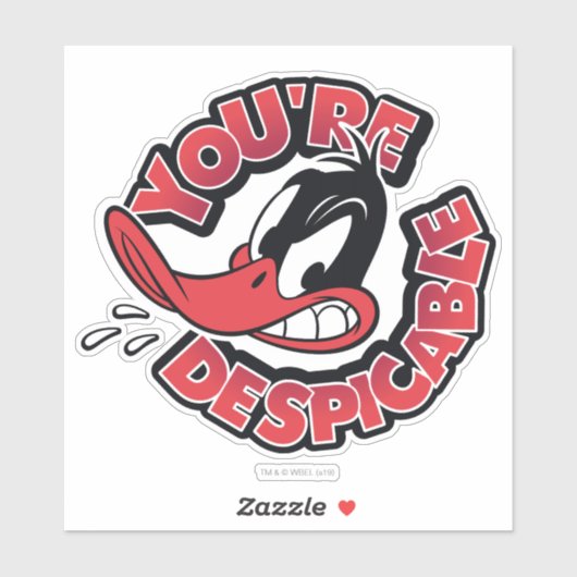 DAFFY DUCK™ - Sie sind verächtlich Aufkleber (Blatt)