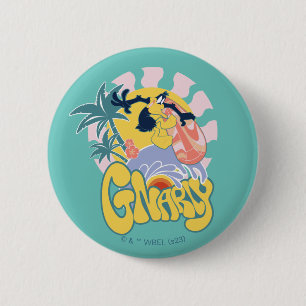 DAFFY DUCK™ Surfing - Gnarly Button